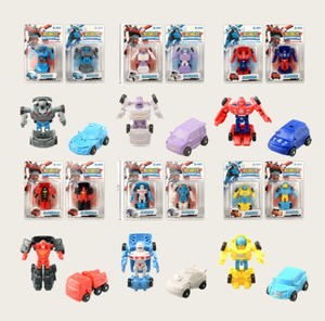 Plastica deformata carro Robot <span class=keywords><strong>auto</strong></span> trasformato deformazione giocattoli per bambini a sorpresa uovo - Product Image 1