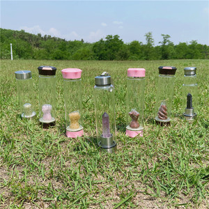 Bán Buôn Đá Quý Uống Đá Chữa Bệnh Đá Obelisk Điểm Pha Lê Trà Cup, Truyền Elixir Năng Lượng Thủy Tinh Tùy Chỉnh Pha Lê Chai Nước - Product Image 2