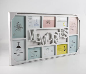 Usine <span class=keywords><strong>Pas</strong></span> <span class=keywords><strong>Cher</strong></span> Promotionnel Sublimation 4x6 5x7 Pouces 10-ouverture Image <span class=keywords><strong>Mes</strong></span> Souvenirs Solide Couleur Collage Mur En Plastique Cadre Photo - Product Image 2