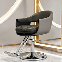 Fauteuil de Barbier Confort Premium, Chaise de Salon Pivotante à Levage Hydraulique pour Coiffure et Barbier