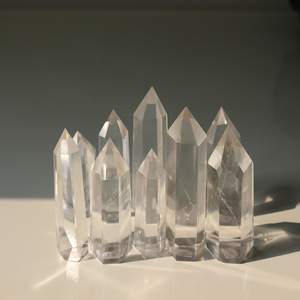 หินคริสตัลธรรมชาติขนาดเล็ก ควอตซ์ใสสีขาว รูปทรงหอก สำหรับขาย - Product Image 4
