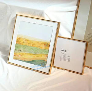 <span class=keywords><strong>Cadre</strong></span> <span class=keywords><strong>photo</strong></span> en métal doré en alliage d'aluminium en vrac 10x15x20 bureau 25x35x50x70 cadres <span class=keywords><strong>photo</strong></span> à bas prix affiche <span class=keywords><strong>photo</strong></span> pour orné - Product Image 2