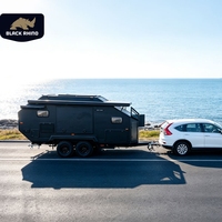 Grande caravane de camping de luxe de haute qualité, remorque tout-terrain de camping de grande luxe