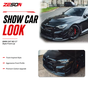 ZESON Lame de pare-chocs avant en fibre de carbone sèche style CT pour BMW M2 G87 Competition XDrive Coupé <span class=keywords><strong>2023</strong></span>+ - Product Image 6