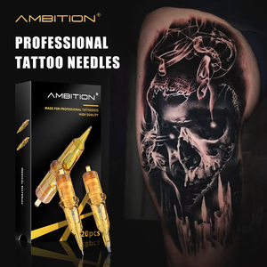 OEM CE Certificación Ambition Glory 20 piezas 0,25-0,3-0,35mm Delineador redondo Shader Magnum Cartucho <span class=keywords><strong>de</strong></span> <span class=keywords><strong>tatuaje</strong></span> Agujas 1RL 3RL 5RL 7RM 9RM - Product Image 2