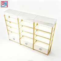 Étagère de présentation de haute qualité, cadre métallique, multi-niveaux, vitrine de présentation pour magasin, boutique, cosmétiques, centre commercial