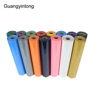 Guangyintong Chuyên Nghiệp Chất Lượng Cao PU Matte Nhà Máy Giá Rẻ Pvc Thu Nhỏ Nhãn Phim Nhiệt Chuyển Vinyl Cho Quần Áo