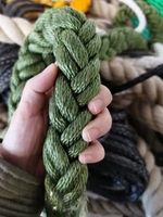 Corde tissée PE tressée à 8/12 brins 4mm-60mm Corde torsadée d'amarrage Nylon et Polyester Emballage enroulé mixte