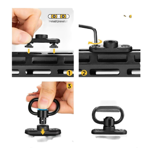 DFS0501 Sangle de transport à 2 points personnalisée noire avec rembourrage pour l'épaule - Product Image 4