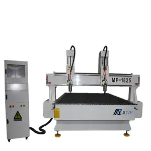 Double Heads 1325 furniture manufacturing equipment 3d cnc router wood cnc router machine