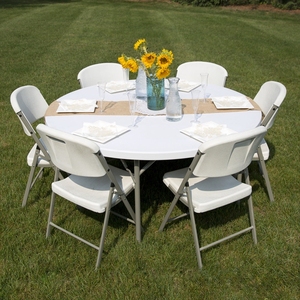 Ktk-silla plegable ligera con diseño personalizado, silla plegable de plástico blanco para exteriores, cómoda y moderna, para eventos - Product Image 6