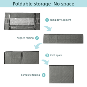 Bolsas de Almacenamiento Plegables de Gran Capacidad para Debajo de la Cama, de Tela No Tejida, para Ropa, Edredones y Mantas, con Asas Reforzadas - Product Image 5