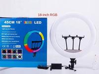 Combinaison innovante RGB 18 pouces LED Ring Light et trépied, idéale pour la photographie et la vidéographie ProLevel