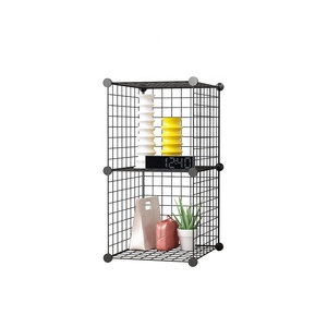 Estante de Almacenamiento de Alambre para el Hogar, Tamaño Pequeño, Panel de Rejilla en Color Negro o Blanco - Product Image 3