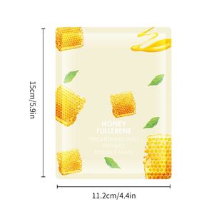 Honey Fullerene Facial <b>Masks</b> Skin Care Hydrating Skin Rejuvenation and Firming Essence Moisturizing Sheet Face <b>Mask</b> - Product Image 4