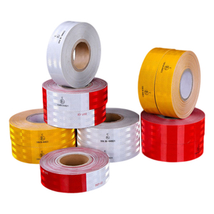 Ruban réfléchissant en EVA découpé à la forme, jaune, blanc, rouge, à carreaux, imperméable et résistant à la chaleur, pour avertissement de camion et de véhicule - Product Image 1