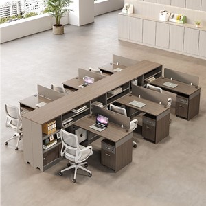 Escritorio de oficina y silla Combinación Personal Tarjeta de oficina Espacio Tarjeta Asiento Pantalla simple moderna Estación DE TRABAJO Escritorio de computadora de oficina - Product Image 4