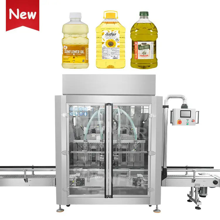 Automatische Speiseöl-Eimer-Abfüllmaschine Flüssigkeitsflasche Palm-Öl-Abfüllmaschine