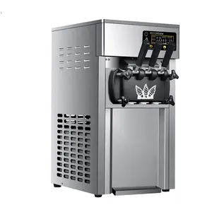 Sıcak satış 3 lezzet dondurma yapma makinesi Model makinesi otomatik dondurma yapma makinesi
