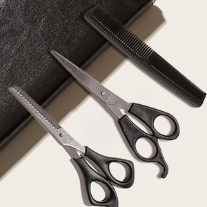 S1112 Hairdressing Four Piece Set Stainless Steel Thinning <b>Shears</b> Flat <b>Shears</b> Pet Scissors Haircutting <b>Tools</b> - Product Image 2