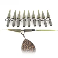 500 pièces en vrac Accessoires de pêche à la carpe Clips plombés robustes Connecteurs pivotants à mousqueton Matériel de pêche à la carpe AG016S