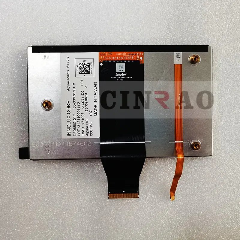 Marchio originale 6.5 pollici TFT Display LCD DE065IC-01Y pannello dello schermo per BMWB Mini auto di navigazione GPS