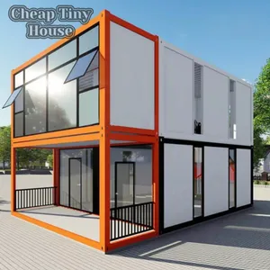 Lower Cheap Modern Flat Pack Mobile 3 Bedroom Prefab Small Home Containers Case House Prefabricated Home Cheap Tiny House