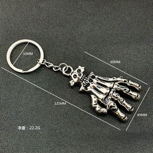 3D Palm Design <b>Key</b> Chain in Nickel Plated <b>Custom</b> Metal Keychain with Magnetic Closure (OEM/ODM Support) - Product Image 1