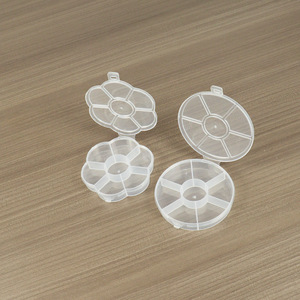 Transparent PP Plastic Round 7 Compartment Pillbox Mini Travel Pill Case For Medicine Storage - Product Image 2