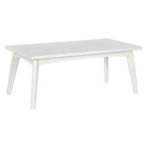 Mesa de centro de madera de mango 115x55x45 cm Blanco hinchado - Product Image 3
