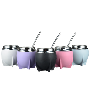 Venta al por mayor: Juego de tazas de mate <span class=keywords><strong>argentinas</strong></span> de 280 ml (10 oz) de acero inoxidable 304 de doble pared con aislamiento, con pajita, para mantener bebidas frías o calientes. - Product Image 5