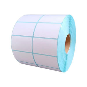 Étiquette <span class=keywords><strong>thermique</strong></span> directe rouleau de <span class=keywords><strong>papier</strong></span> blanc 4x6 rond 4x2.8 impression par transfert emballage expédition code à barres auto-adhésif imprimante autocollant - Product Image 2