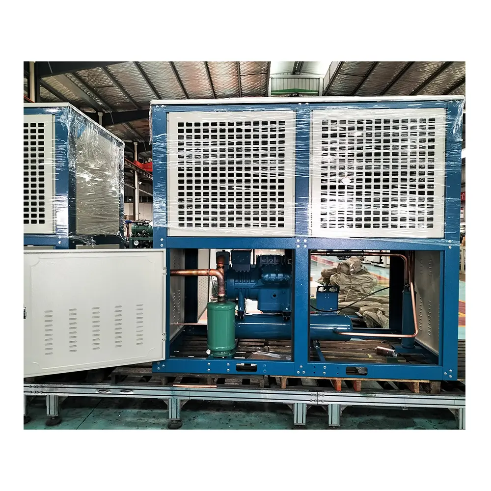 New Walk-In Freezer Condensing Unit with Energy-Saving Compressor Motor Automatic Hotel Refrigeration Systems