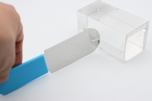 Dental Mouth Mirror Stainless Steel two Sided Blue Handle Intraoral Examination <b>Tool</b> with <b>silicone</b> handle fog free - Product Image 4