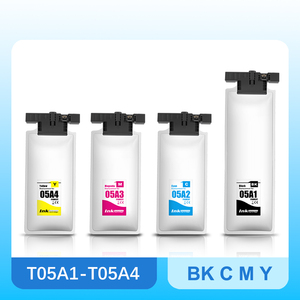 Sac d'encre pigmentée premium OCB T05A T05A1-T05A4 avec puce pour imprimante Epson Workforce 878 Pro WF-C879R C878R C879R C878RTC C879RTC - Product Image 1