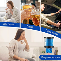 Distributeur mural transparent de sacs anti-vomissement en PC pour cliniques, maisons de retraite et ambulances
