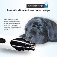 Lime à ongles électrique silencieuse pour animaux de compagnie, lime à ongles pour chien rechargeable par USB, lime à ongles pour chat pour le toilettage des animaux de compagnie de petite et moyenne taille