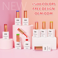 Vernis à ongles en gel en gros, 1500 couleurs, haute pigmentation, UV LED, à retirer par trempage, fabricant, design de flacon gratuit, faible MOQ