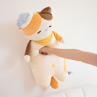 Bantal Tubuh Kucing Panjang Lucu, Mainan Boneka Plush Lembut, Bantal Peluk Samping untuk Tidur, Grosir untuk Toko Hadiah dan Importir