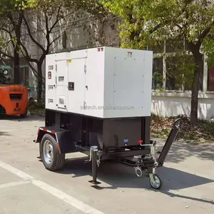 スーパーサイレント40kva50kva isuzu/perkinsジェネラドールディーゼル20kva3相10kvadenyo発電機ポータブル