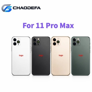 สำหรับ iPhone 11 Pro Max ฝาหลังโทรศัพท์มือถือ ฝาครอบแบตเตอรี่ โครงกลาง ชุดโครงสร้างอะไหล่เปลี่ยน - Product Image 1