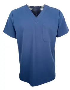 표준 | 남성 v 넥 반팔 병원 외과 의사 스크럽 유니폼 탑