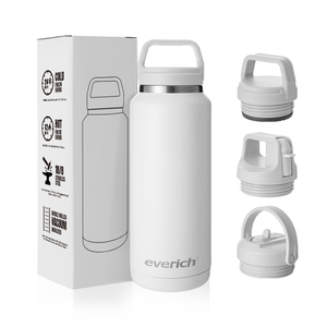Botella de agua para bicicleta deportiva-18/36/64oz sin BPA 18/8 Acero inoxidable doble pared aislado al vacío caliente y frío 24H termo deportivo - Product Image 2