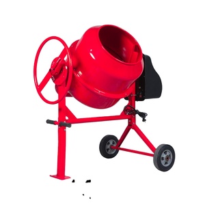 Bétonnière mobile électrique 550W avec moteur, mini, à décharge manuelle, construction en acier - Product Image 1