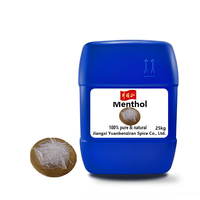 Cristaux de menthol naturel, agent rafraîchissant, saveur menthe verte, huile essentielle, matière première pour cosmétiques, dentifrice, gommes, extrait végétal