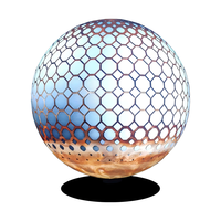 360 °   Écran sphérique LED Full View P1.8 P2.5 GOB à maintenance frontale, léger, suspendu, type globe, OEM ODM, taille personnalisée