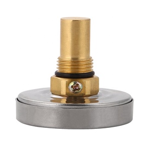 एचवीएसी के लिए स्टेनलेस स्टील केस औद्योगिक गर्म पानी बॉयलर हीटर पाइप तापमान गेज मैकेनिकल बायमेटल एनालॉग थर्मामीटर - Product Image 5