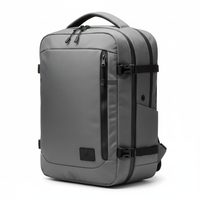 Sac à dos de voyage extensible tendance compatible TSA, en polyester imperméable, pour ordinateur portable, unisexe, 20-39L, avec ceinture à coussin d'air, OEM/ODM
