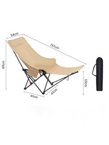 Outdoor Portable <b>Stool</b> Picnic Chair Fishing Adjustable Backrest Camping Folding Chair - Product Image 4