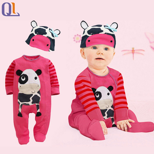 Mamelucos unisex para bebés, Hooyi Stripe Lion, ropa bonita para bebés, peleles para recién nacidos, conjuntos de sombreros, pijama naranja para bebés, Mono - Product Image 2